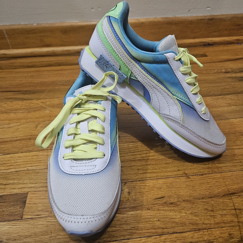 Puma Future Rider Foam Airbrush Lace Up Kids Unisex 382759-02 Sneakers 6C